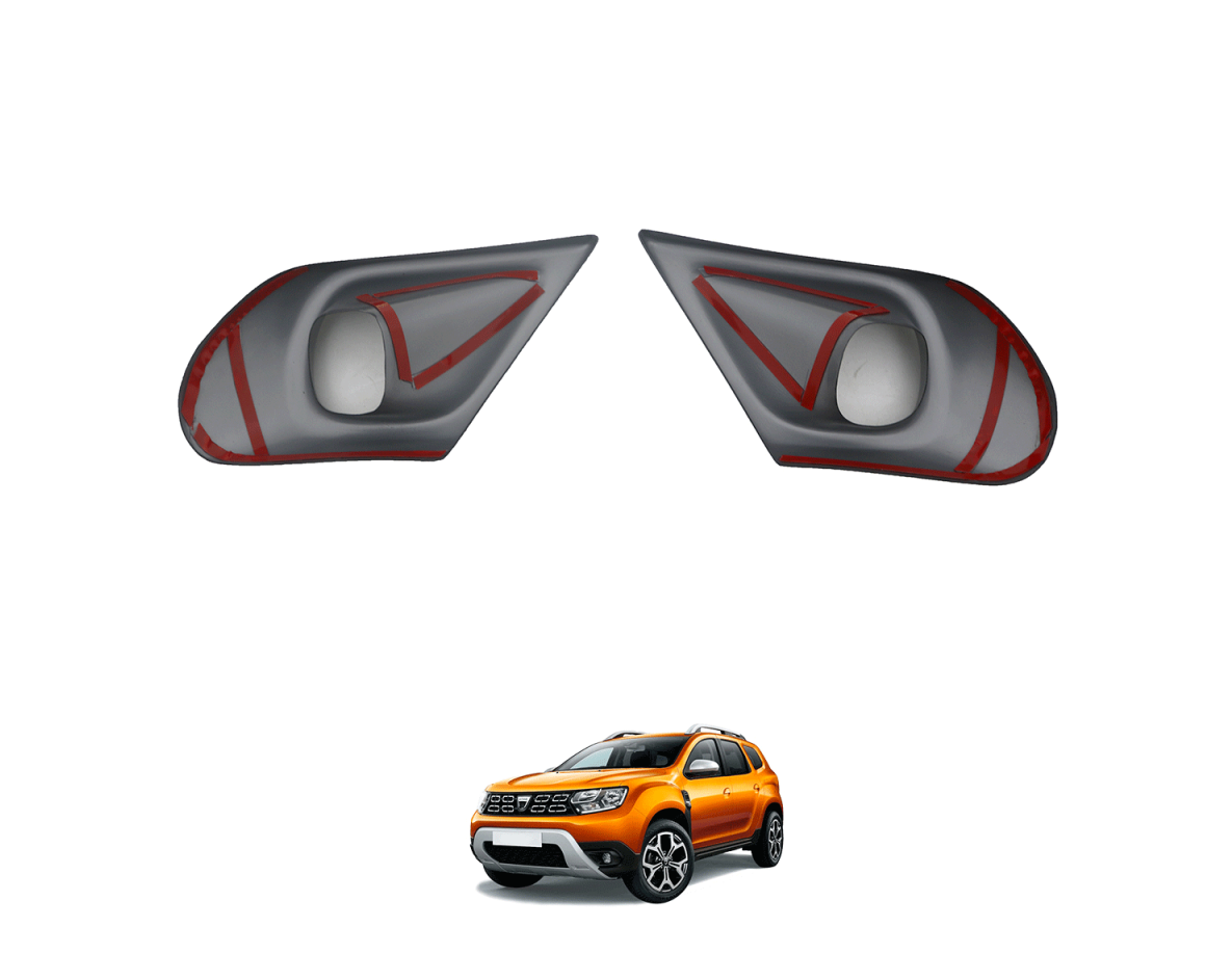 Dacia Duster 2018 and Later Fog Light Frame Gray