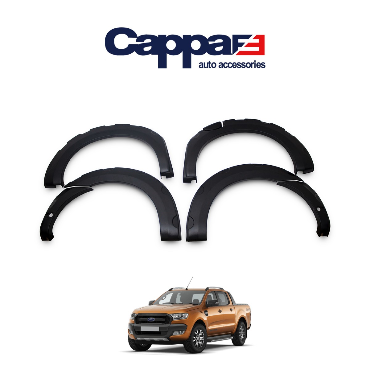 Ford Ranger Wildtrak 2019- Fender Dodik Screwless 7 Pcs.