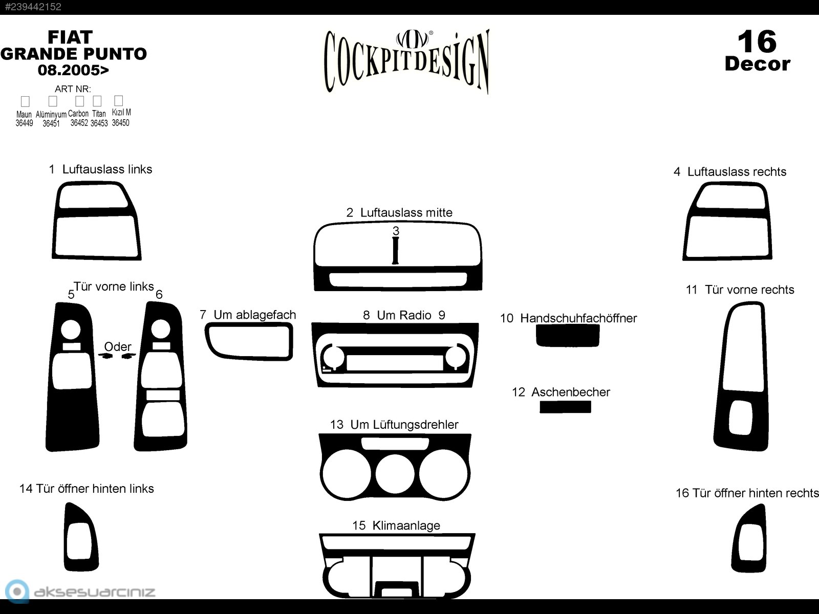 Лента для ключей Fiat Fiorino