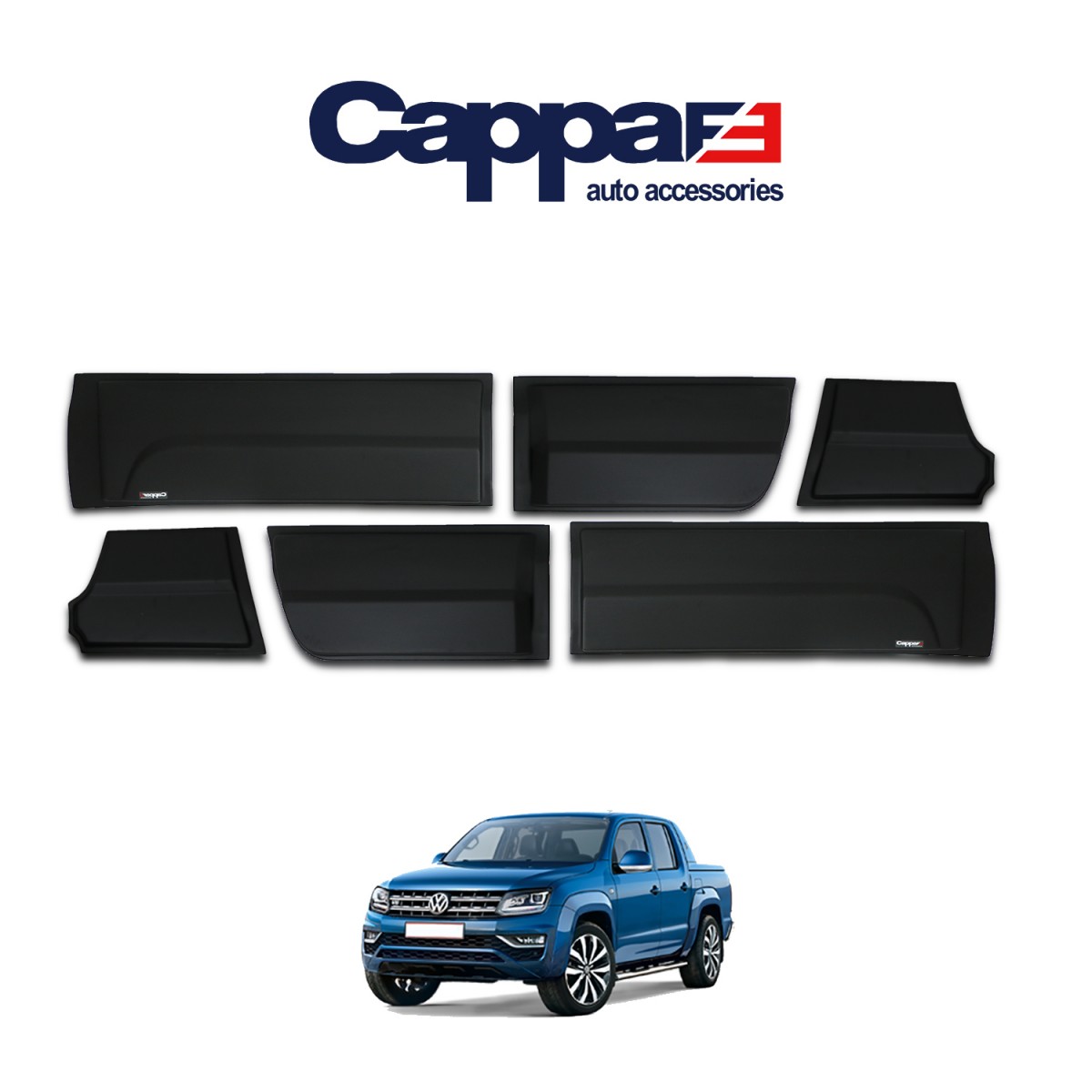 Volkswagen Amarok 2012-2017 Kapı Dodikleri 6 Prç.